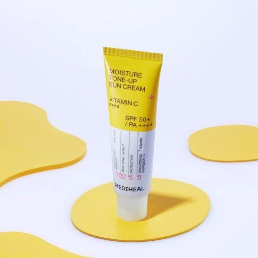 MEDIHEAL MEDIHEAL Moisture Tone - Up Sun Cream Vitamin C 50ml (SPF 50+, PA++++) - Glam Global UK