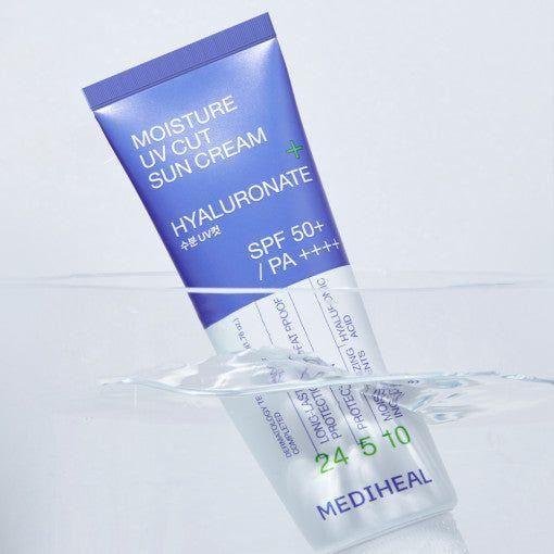MEDIHEAL Moisture UV Cut Sun Cream Hyaluronate 50ml (SPF 50+, PA++++) - Glam Global UKMEDIHEAL