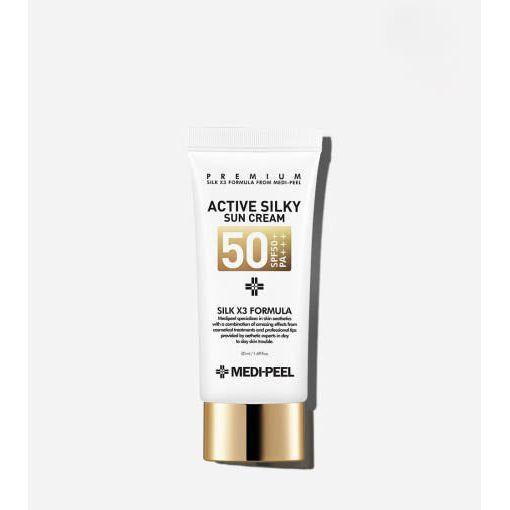 MEDIPEEL Active Silky Sun Cream SPF50+ PA+++ - 50ml - Glam Global UKMEDIPEEL