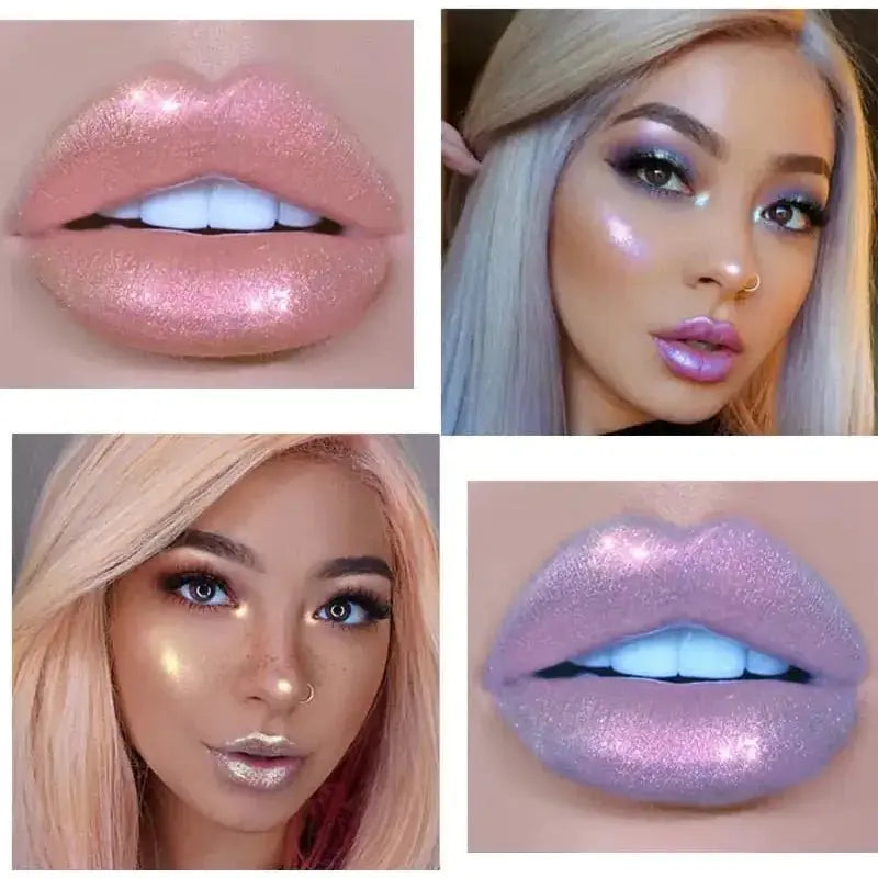 Mermaid Glitter Holographic Lip Gloss - Glam Global UK