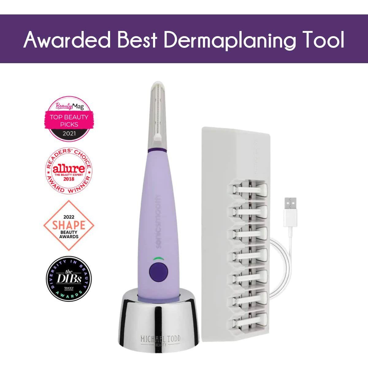 Michael Todd Beauty Sonicsmooth 2-in-1 Dermaplaning System with 8 Weeks of Safety Edges - Glam Global UK