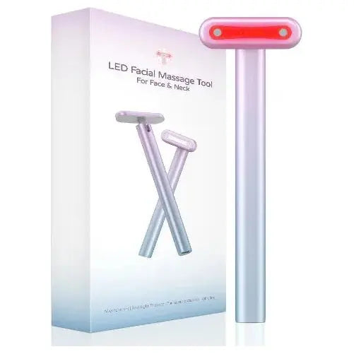 Microcurrent Red Light Facial Wand - Glam Global UK