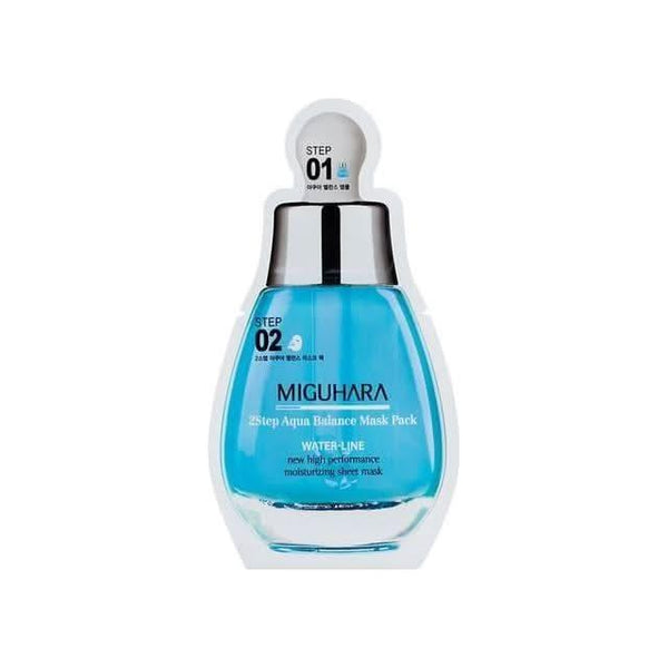 MIGUHARA 2 Step Aqua Balance Mask Pack (1.7ml + 25ml) x 1 sheet - Glam Global UKMIGUHARA
