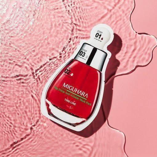 MIGUHARA Big 3 Step Anti - Wrinkle Mask Pack Origin 1.7ml + 25ml + 2ml - Glam Global UKMIGUHARA