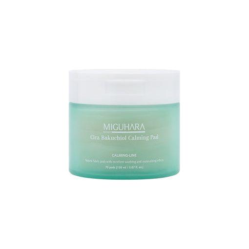 MIGUHARA Cica Bakuchiol Calming Pad 70 pads 150ml - Glam Global UK