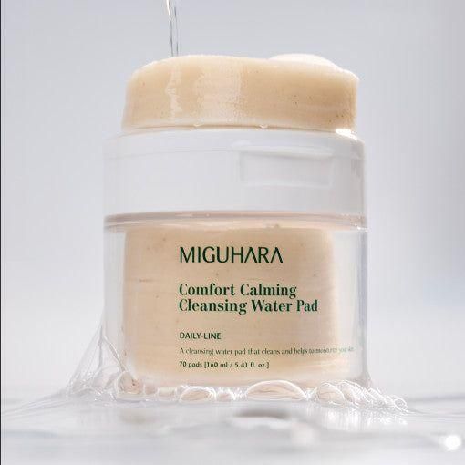 MIGUHARA Comfort Calming Cleansing Water Pad 70 pads 160ml - Glam Global UK