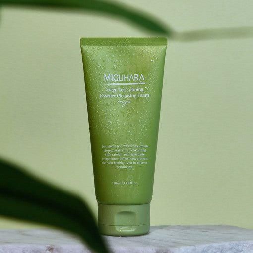 MIGUHARA Green Tea Calming Essence Cleansing Foam Origin 120ml - Glam Global UK