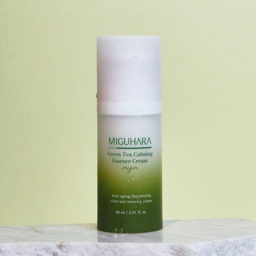 MIGUHARA Green Tea Calming Essence Cream Origin 80ml - Glam Global UK