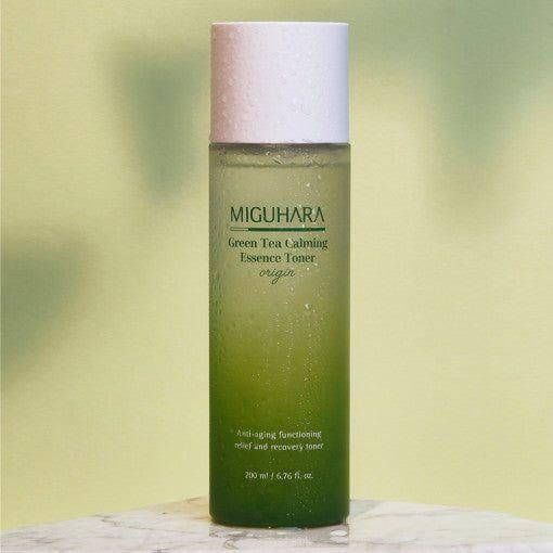 MIGUHARA Green Tea Calming Essence Toner Origin 200ml - Glam Global UK