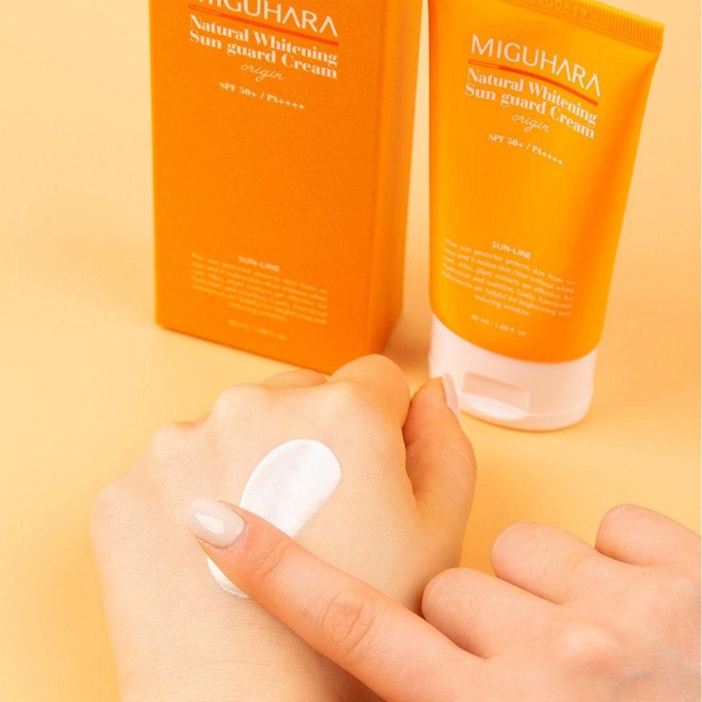 MIGUHARA Natural Whitening Sun Guard Cream Origin SPF50+/PA++++ 50ml - Glam Global UK