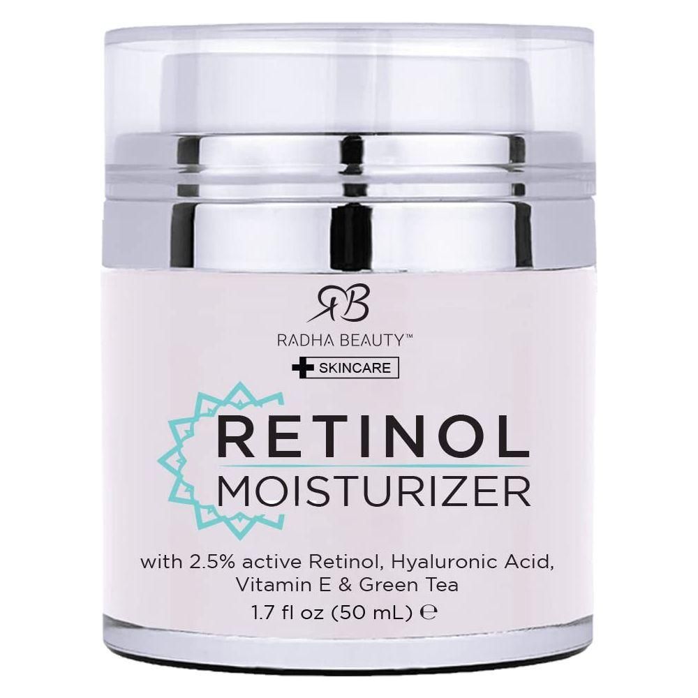 Moisturizing Miracle Retinol Cream for Face - with 2.5% Retinol, Hyaluronic Acid, Vitamin E and Green Tea. Luxury Night and Day Anti - Aging Wrinkle Cream 1.7 Fl Oz. - Glam Global UK