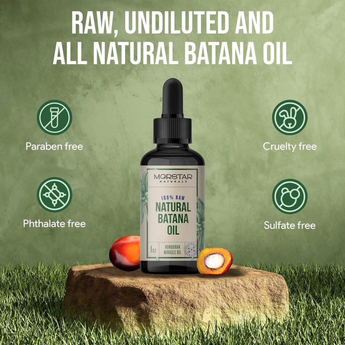 MORSTAR NATURALS 100% Raw Natural Batana Oil 1 fl oz - 30 ml - Glam Global UK