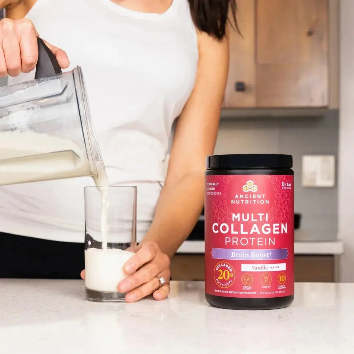 Multi Collagen Protein Brain Boost Powder - Glam Global UK