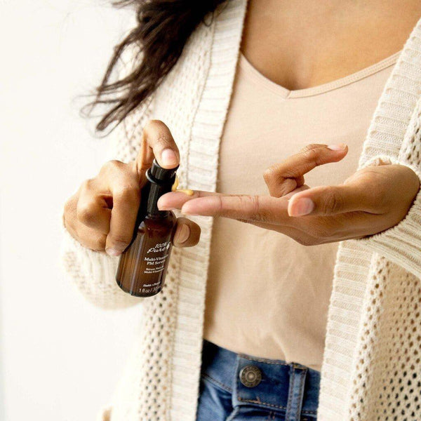 100% PURE Multi - Vitamin + Antioxidants Potent PM Serum - 30ml - Glam Global UK100% PURE