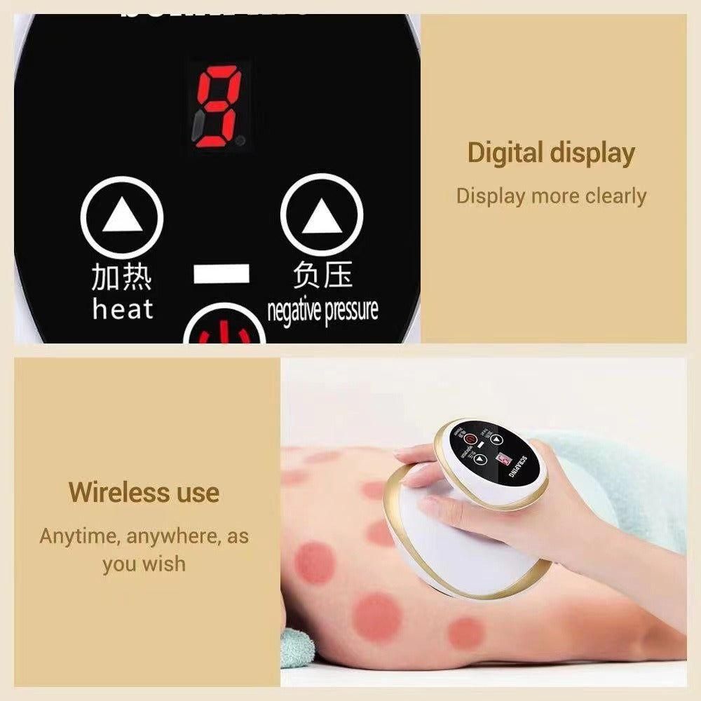 Multifunctional Electric Cupping and Scraping Therapy Device with LCD Display - Glam Global UK