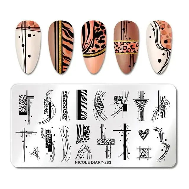 Nail Art Stamping Plates - Glam Global UK