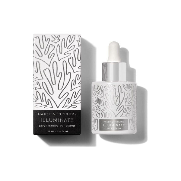 Naked & Thriving Illuminate BC+ Face Serum | Hyaluronic Acid, Vitamin C, Bakuchiol - 30ml - Glam Global UKNaked & Thriving
