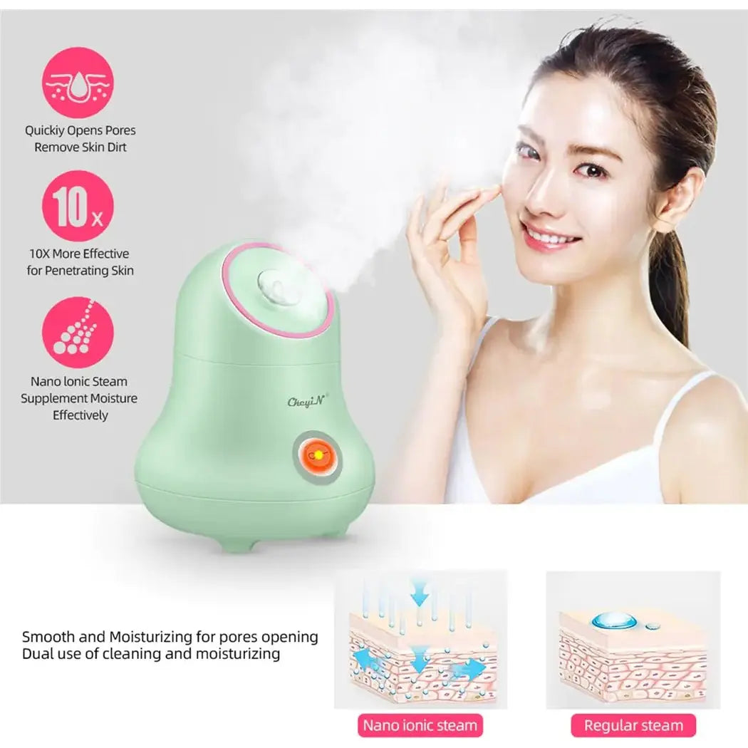 Nano Ionic Face Steamer - Glam Global UK