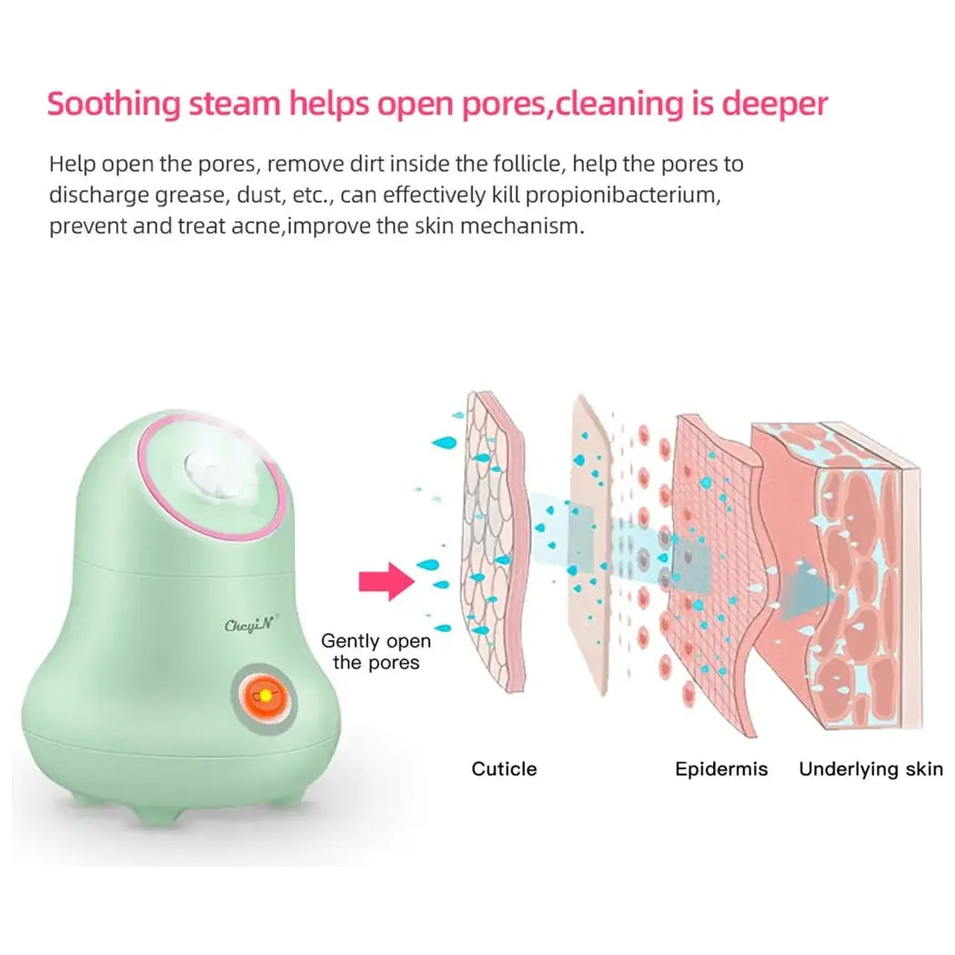 Nano Ionic Face Steamer - Glam Global UK