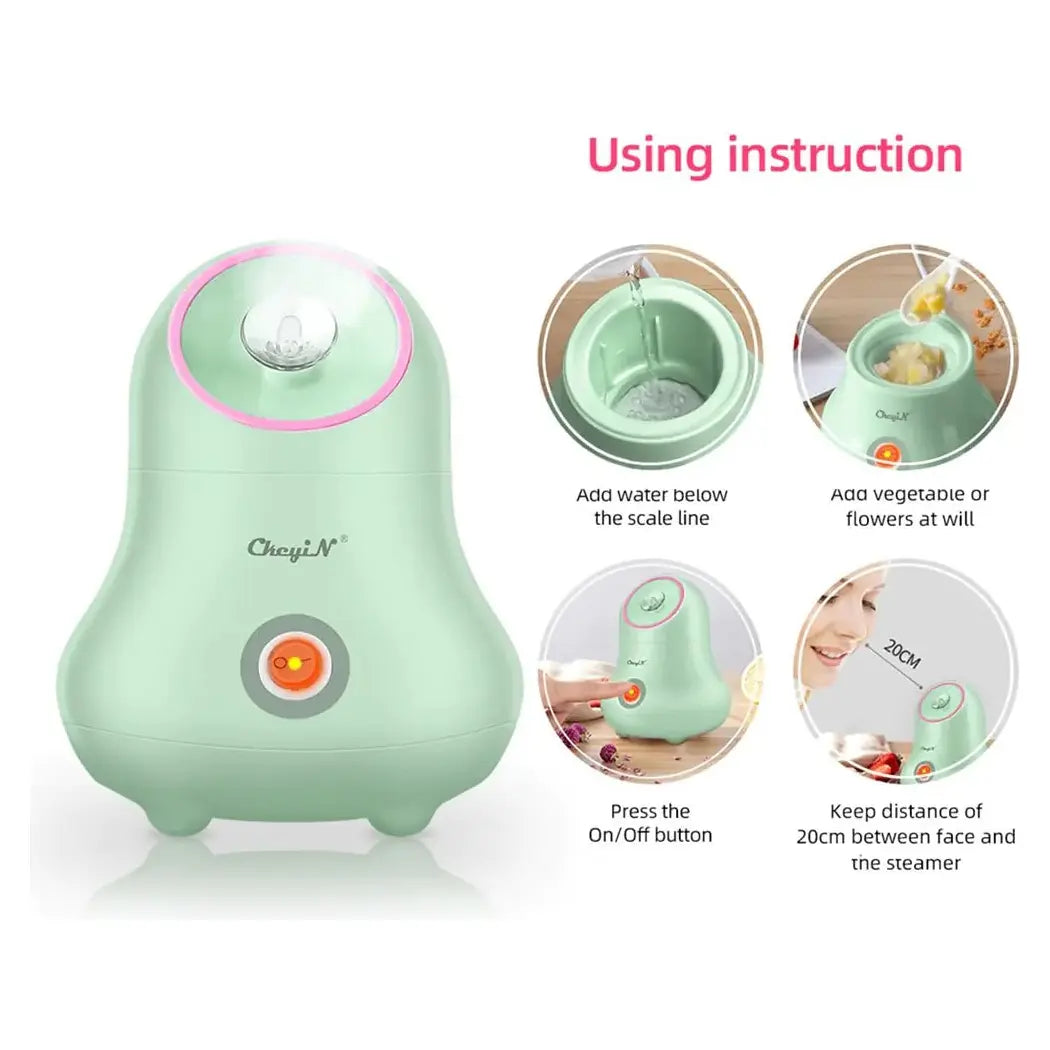 Nano Ionic Face Steamer - Glam Global UK