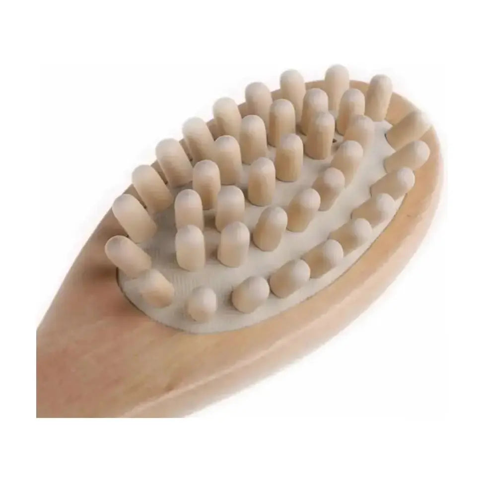 Natural Boar Bristle Bath & Body Massage Brush - Glam Global UK