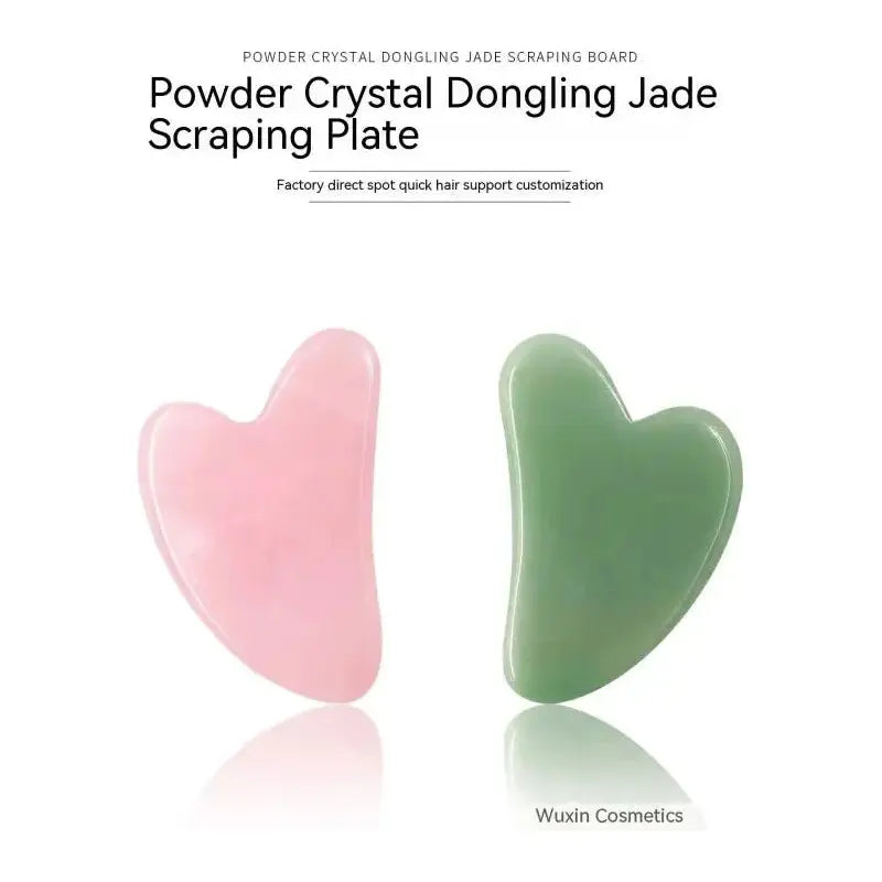 Natural Jade Beauty Scraping Plate Massager for Facial & Body Contouring - Glam Global UK