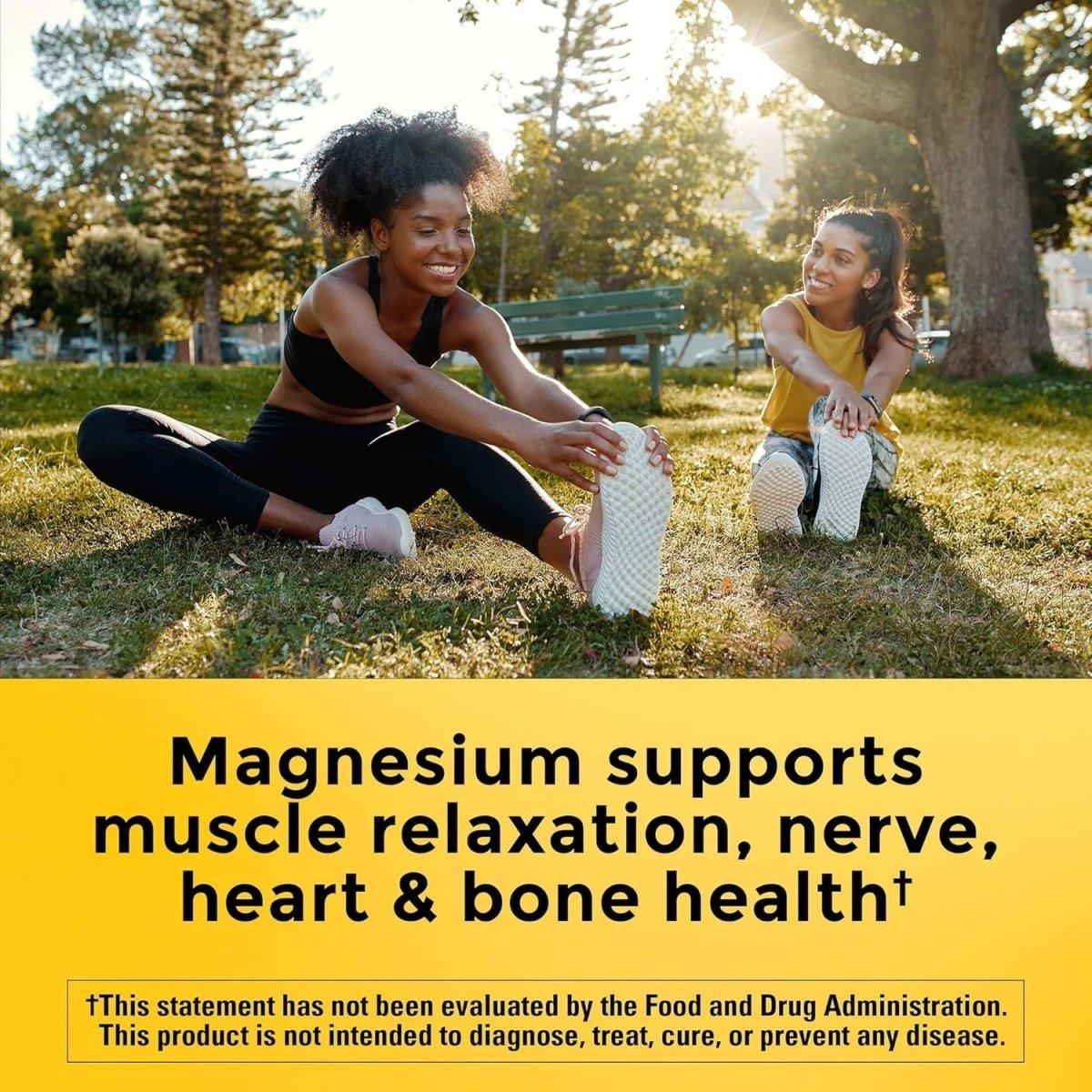 Nature Made Magnesium Glycinate 200 mg per serving - 180 Capsules - Glam Global UK