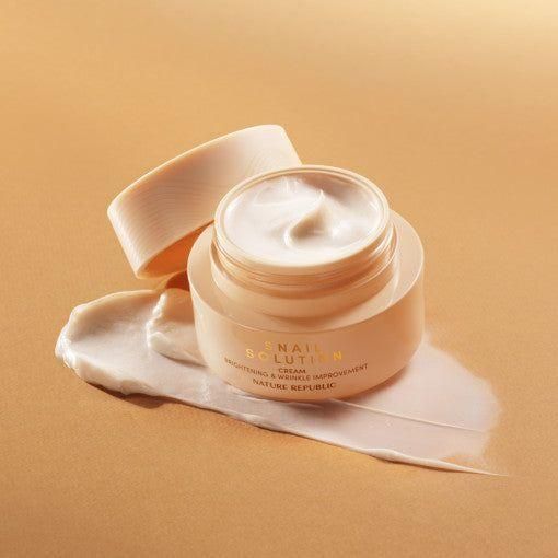 NATURE REPUBLIC Snail Solution Cream 52ml - Glam Global UK