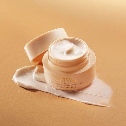 NATURE REPUBLIC Snail Solution Cream 52ml - Glam Global UKNATURE REPUBLIC