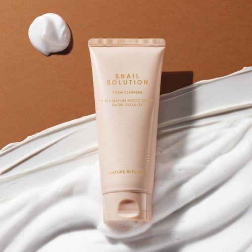 NATURE REPUBLIC Snail Solution Foam Cleanser 150ml - Glam Global UKNATURE REPUBLIC