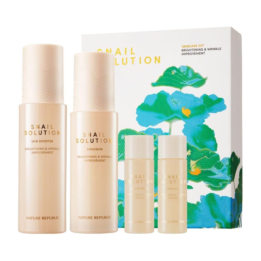 NATURE REPUBLIC Snail Solution Skin Care Set - Glam Global UK