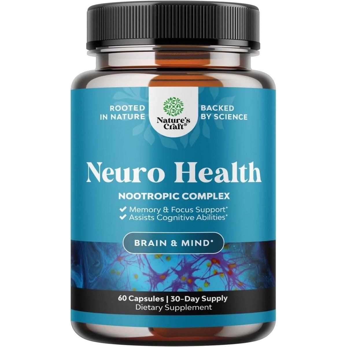 Nature's Craft Neuro Health Nootropic Complex - Glam Global UK