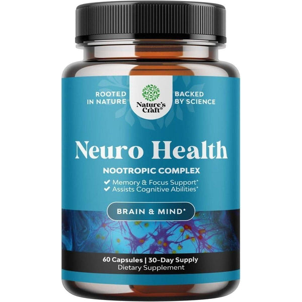 Nature's Craft Neuro Health Nootropic Complex - 60 Capsules - Glam Global UKNature's Craft