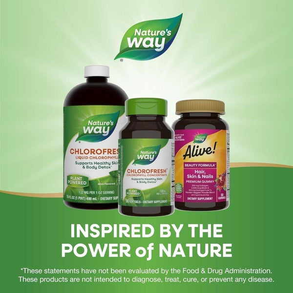 Nature’s Way Chlorofresh Chlorophyll Concentrate, Supports Detox Pathways - 90 Softgels - Glam Global UKNature’s Way