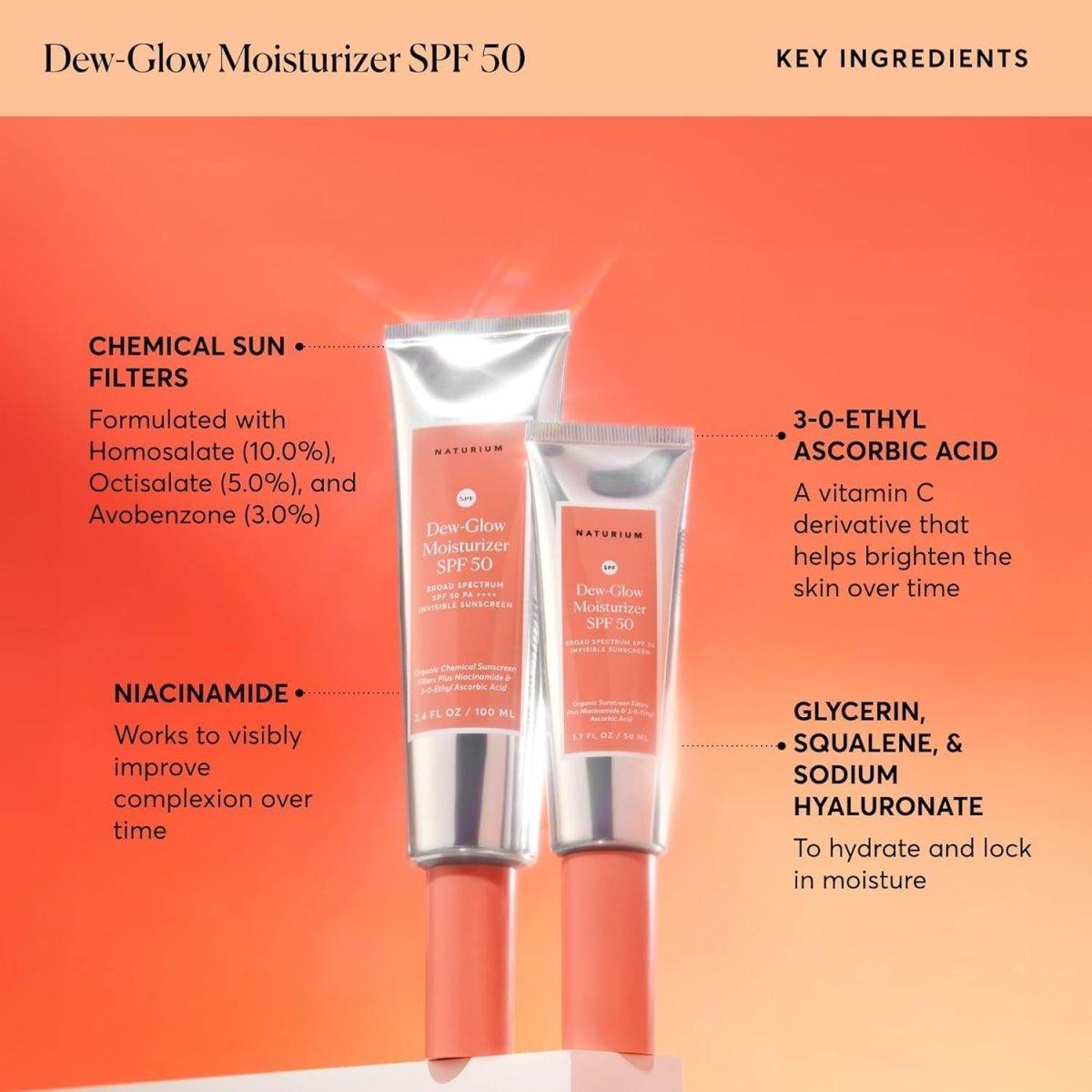 Naturium Dew - Glow Moisturizer SPF 50 3.4 fl oz - 100 ml - Glam Global UK