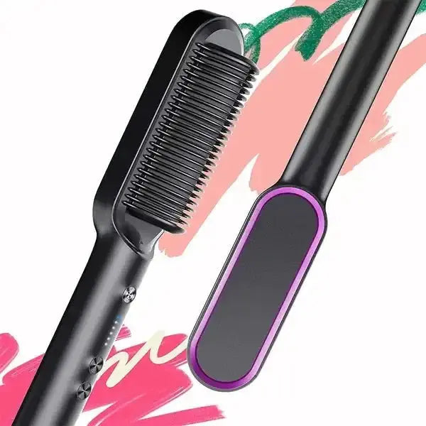 Negative Ion Hair Straightener Styling Comb - Glam Global UK