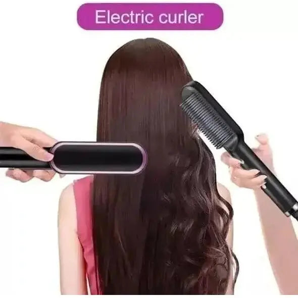 Negative Ion Hair Straightener Styling Comb - Glam Global UK