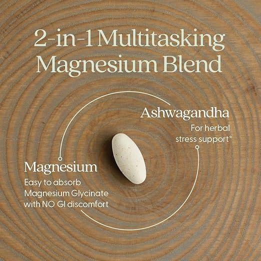 New Chapter Magnesium + Ashwagandha Supplement - 90 Tablets - Glam Global UKNew Chapter