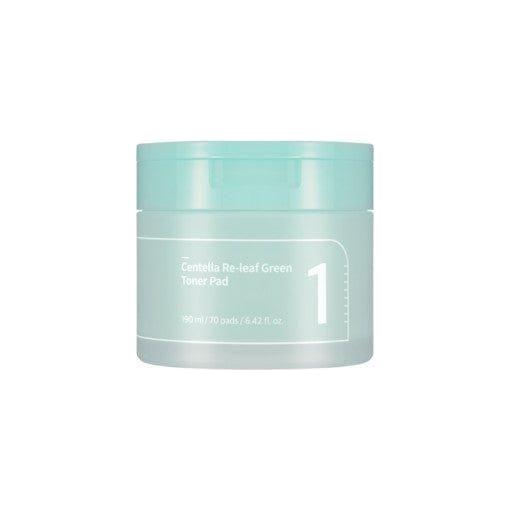 numbuzin No.1 Centella Re - Leaf Green Toner Pad (70 Pads) | Soothing & Refreshing Care - Glam Global UKnumbuzin