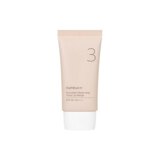 numbuzin No.3 Porcelain Base-skip Tone Up Beige SPF50+ PA++++ 50ml - Glam Global UK