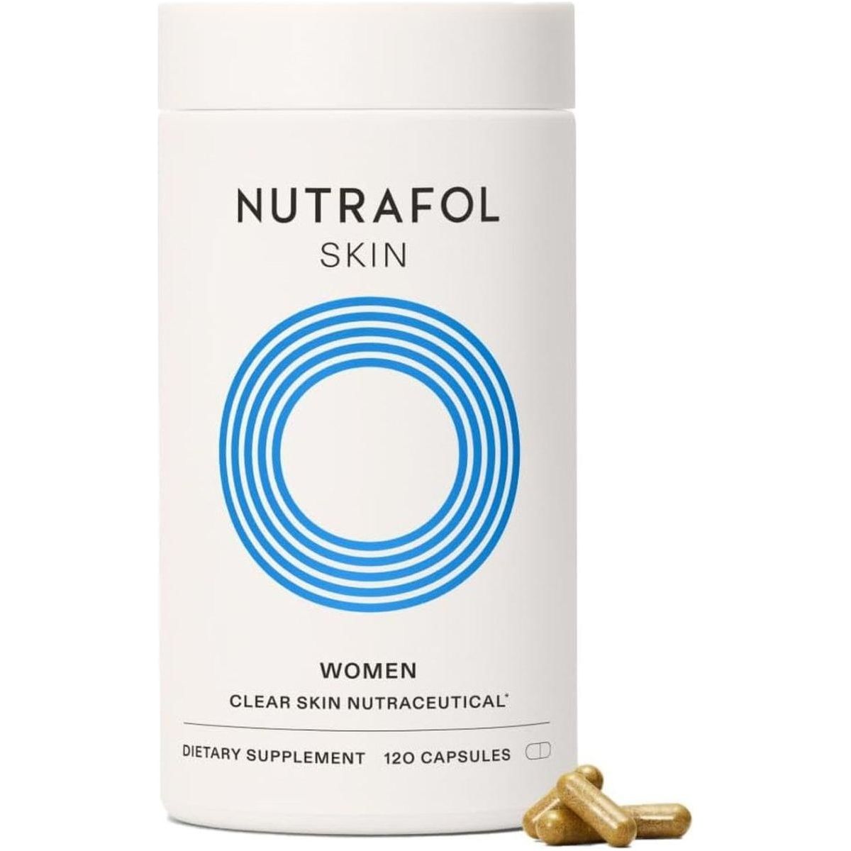 Nutrafol Skin Women Clearer Skin Nutraceutical - 120 Capsules (One Month Supply) - Glam Global UK