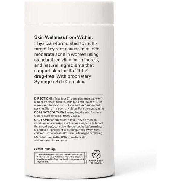 Nutrafol Skin Women Clearer Skin Nutraceutical - 120 Capsules (One Month Supply) - Glam Global UKNutrafol