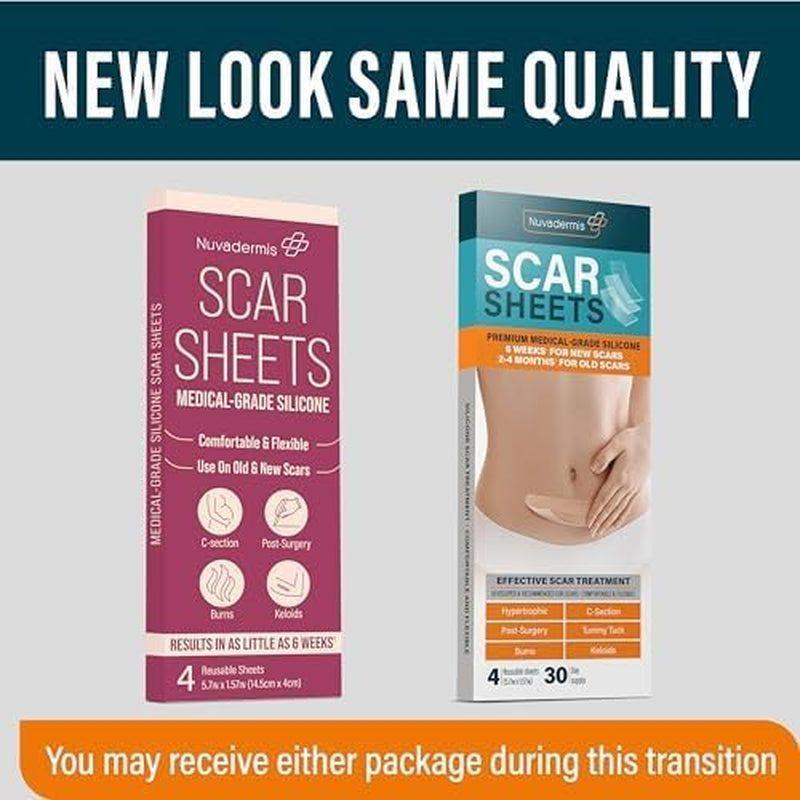 NUVADERMIS Silicone Scar Sheets - 4 Pack - Glam Global UK