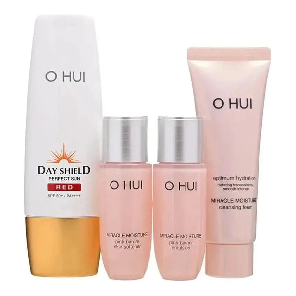 O HUI Day Shield Perfect Sun Red Special Set - Glam Global UKO HUI