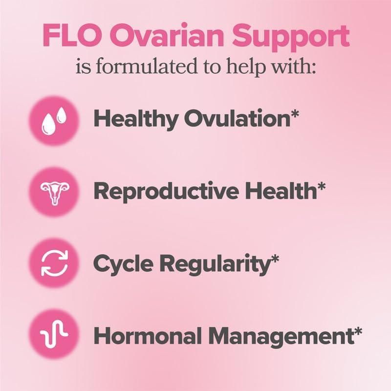 O Positiv FLO Ovarian Health Vitamin Capsules - 30 Count - Glam Global UK