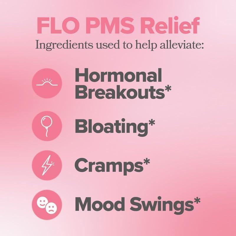 O Positiv FLO PMS Gummie Vitamins - Proactive PMS Relief - 60 Count - Glam Global UK