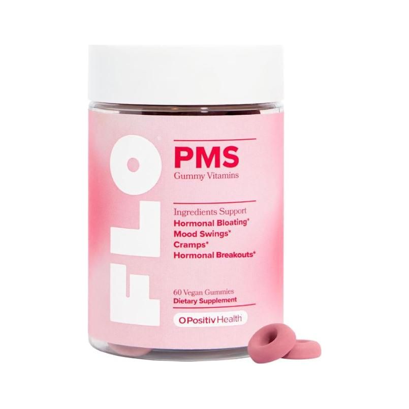 O Positiv FLO PMS Gummie Vitamins - Proactive PMS Relief - 60 Count - Glam Global UK