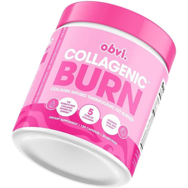 Obvi Collagenic Burn Collagen - Infused Thermogenic Supplement - 120 Capsules, 30 Servings - Glam Global UKObvi