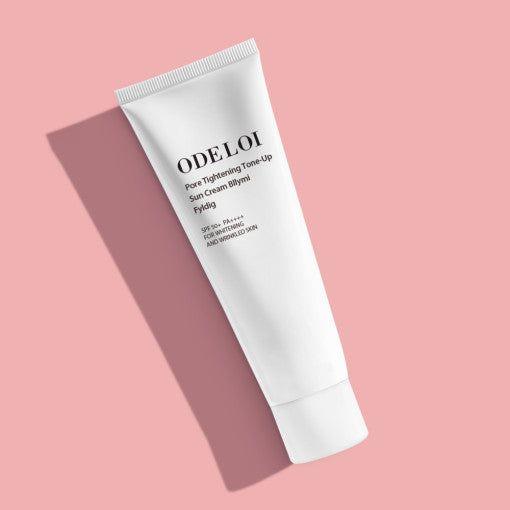 ODELOI Pore Tightening Tone - Up Sun Cream Bllymi Fyldig SPF 50+ PA++++ 50ml - Glam Global UKODELOI