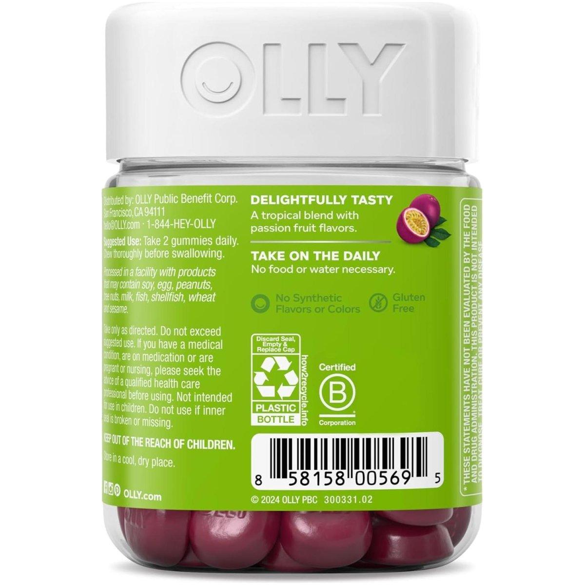 OLLY Daily Energy Gummy, Caffeine Free - 60 Count - Glam Global UK